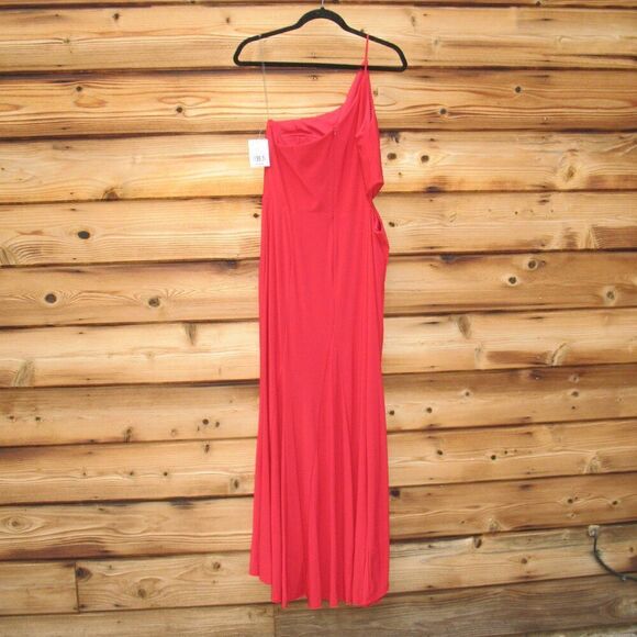 Jump Apparel Juniors One Shoulder Jersey Gown with Cutout - Picture 6 of 9